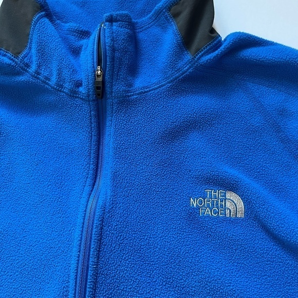 Men’s North Face Fleece 1/4 Zip Blue XXL - Picture 6 of 9